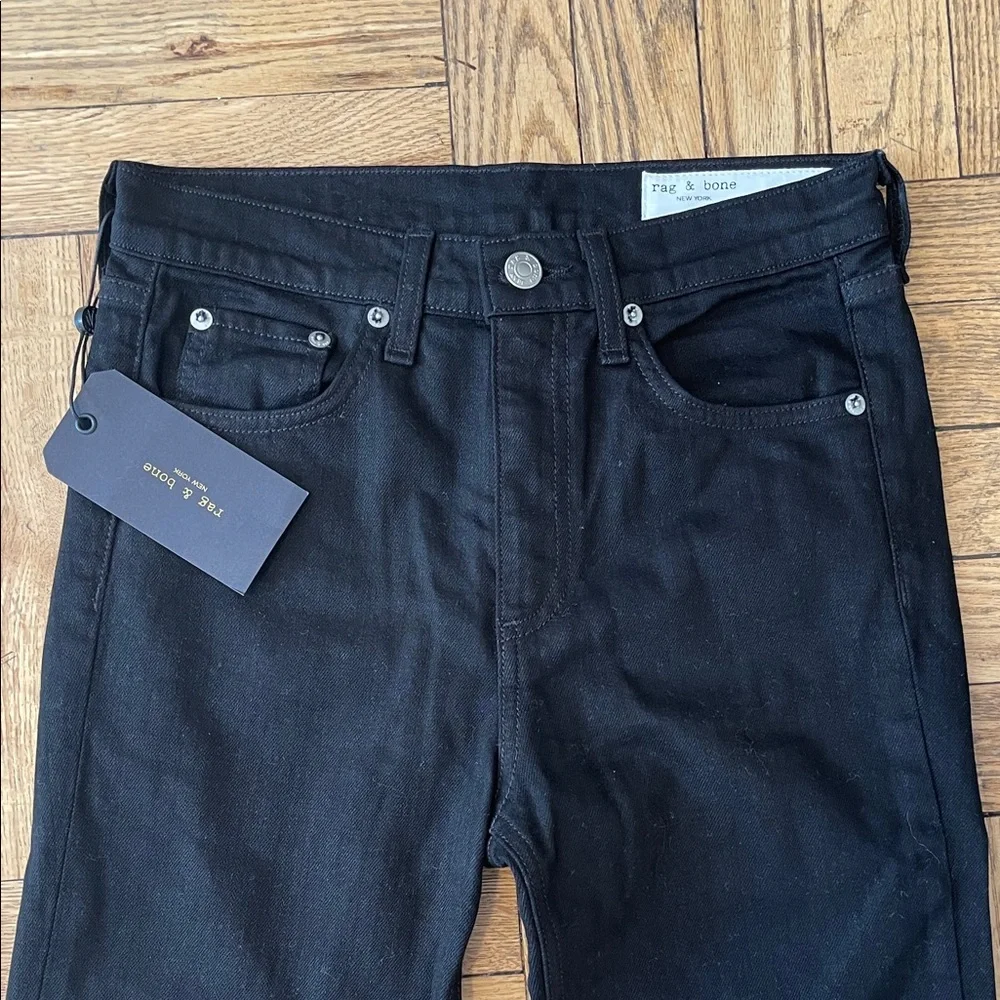 rag & bone Black Stovepipe Jeans - Picture 8 of 8